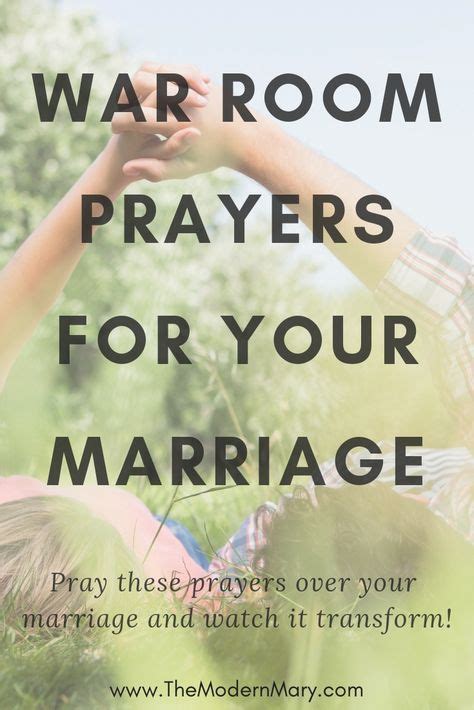 War Room Prayers To Pray Over Your Marriage Prayers For My Husband