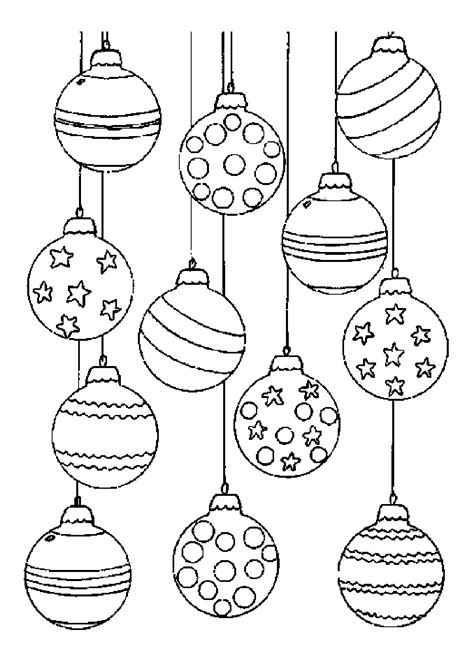Christmas balls coloring pages to download and print for free