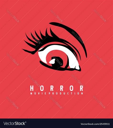 Horror Movie Production Business Logo Design Vector Image
