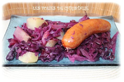Recette Choux Rouge Lardons Saucisse