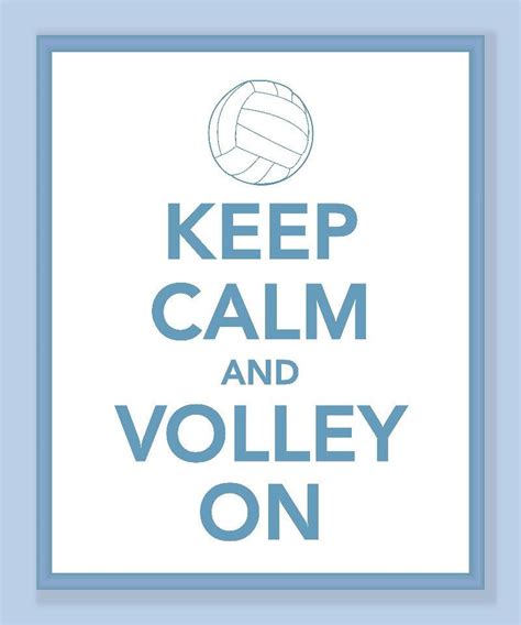 Keep Calm And Volley On Print Buy Two Get One Free 1000 Via Etsy