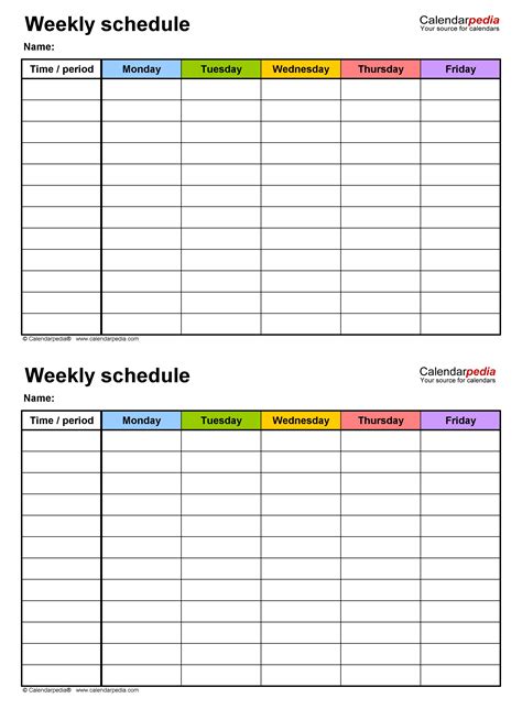 Weekly Agenda Template Google Docs