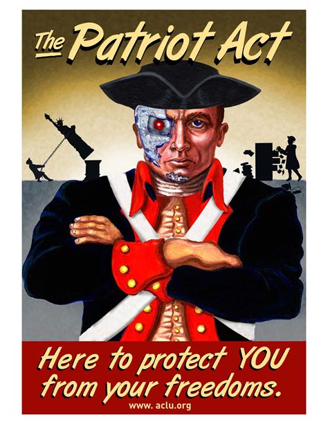 Patriot Act Posters American Civil Liberties Union