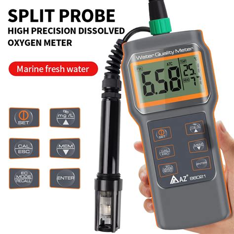 Az Dissolved Oxygen Detector Ph Salt D O Temp Multifunctional Water Quality Tester