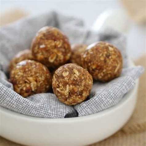 Nutty Date Oat Energy Balls Minute Recipe Lunch Box Snacks