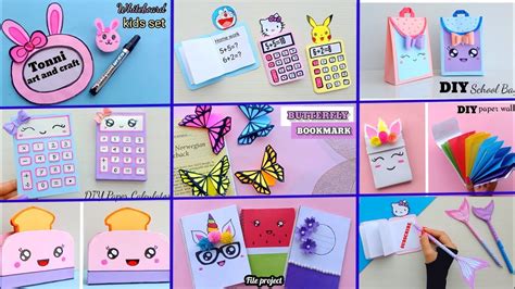 9 easy craft ideas school craft idea diy craft school hacks origami craft paper mini t