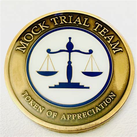 Mock Trial Team Commemorative Token Commemoration Mocking Token