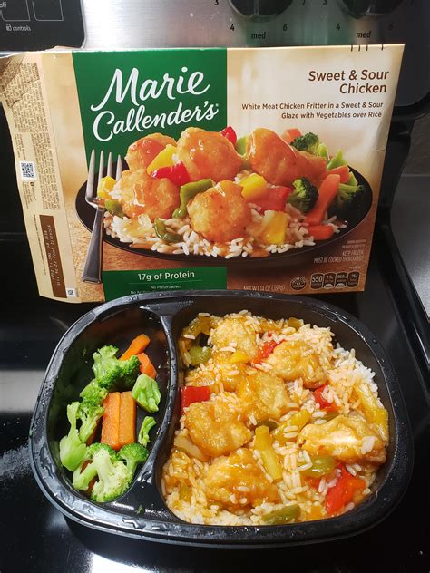 Marie Callender S Sweet And Sour Chicken Vegetables Were Good The