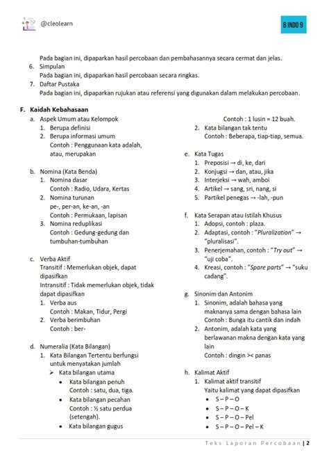 Ambisnotes | "Teks Laporan Percobaan" Kelas 9 - Ambisnotes