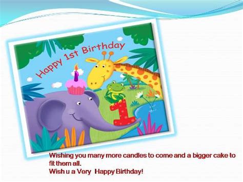 You could probably do stand up if you could keep your balance. Greetings On A Child's 1st Birthday. Free For Kids eCards | 123 Greetings