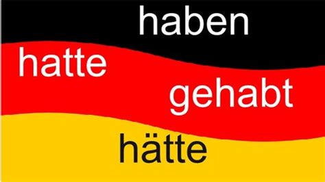 Haben Hatte Gehabt Hätte Немецкий языкРепетитор немецкого