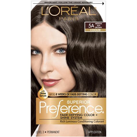 L Oreal Paris Superior Preference Permanent Hair Color 5A Medium Ash