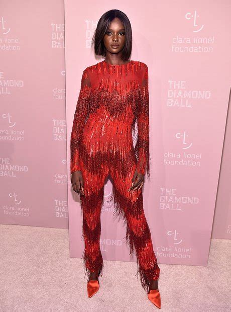 Duckie Thot Showed Off Her Model Credentials In A Sizzling Red Jumpsuit Capital Xtra