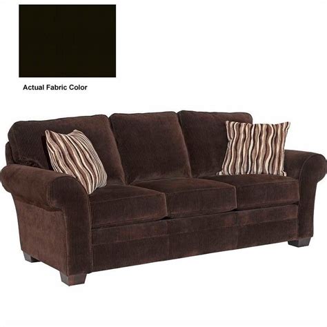 Zachary Dark Brown Queen Goodnight Sleeper Sofa With Affinity Wood