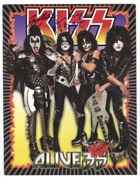 Lot Detail KISS Gene Simmons And Tommy Thayer Signed KISS Alive World Tour Original Program