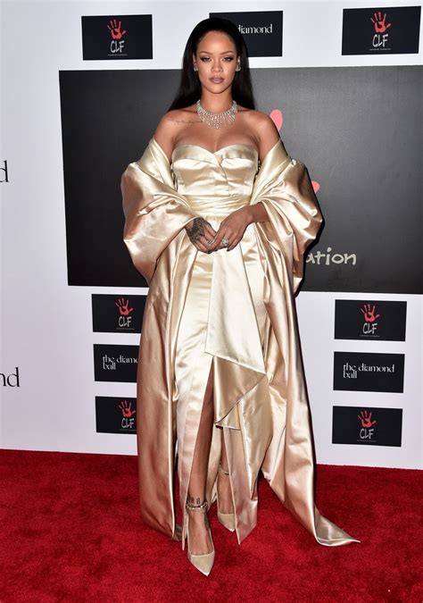 Haute Couture Rihanna Rihanna Wore A Champagne Dior Haute Couture