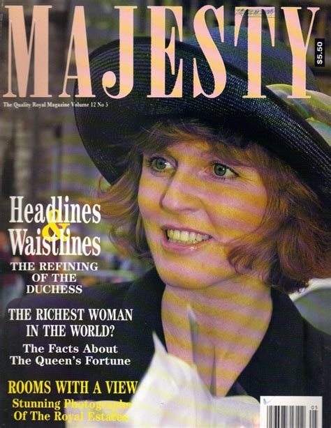 sarah ferguson uk majesty magazine 5 91 vol 12 no 5 couverture