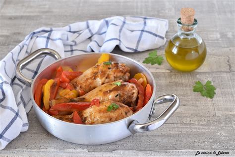 Fusi di pollo alla diavola con peperoni | Cosce di pollo ...