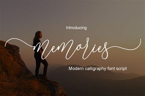 If you want to create professional printout, you should consider a commercial font. Memories Script by pollem Co | Font Bundles