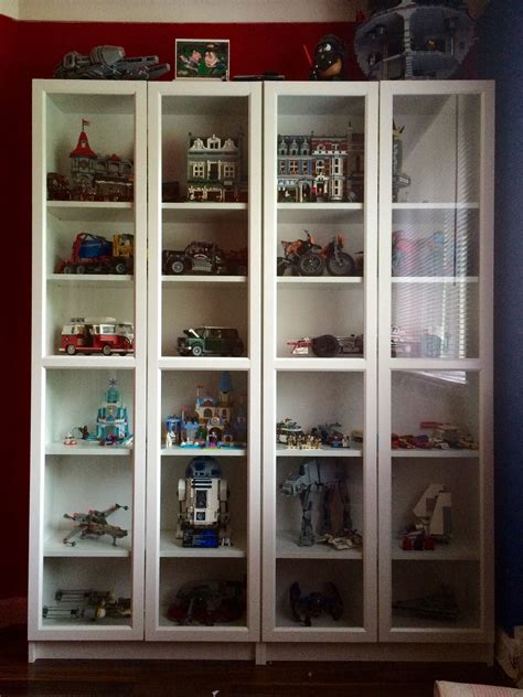 Transform An Ikea Bookcase With Glass Doors Into A Lego Display Case