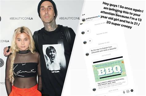 Travis Barker Called A Musician Predatory After His 13 Year Old Daughter Shared Screenshots Of