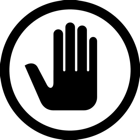 Download Stop Hand Signal Royalty Free Vector Graphic Pixabay