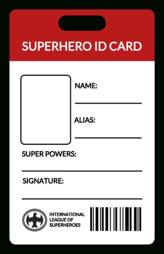 Free Kids Id Cards Template