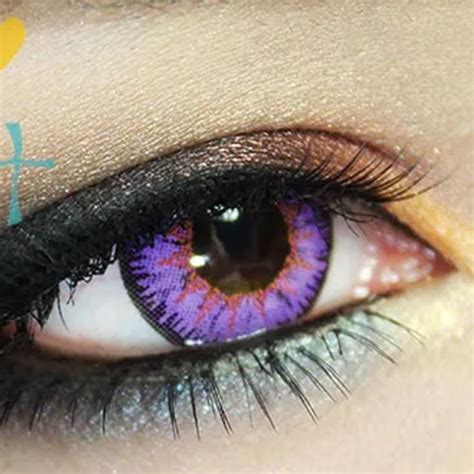 Mystery Purple Yearly Colored Contact Lenses 1