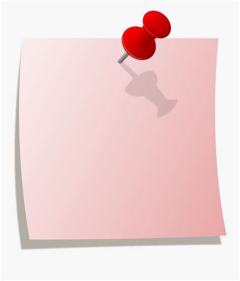 Transparent Sticky Note Png Pink Sticky Note Png Free Transparent