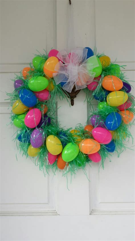 Easter Basket Wreath Egg Wreath Easter Eggs Easter | Etsy | Easter egg wreath, Easter crafts diy ...
