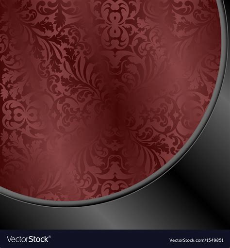 Maroon And Black Background With Abstract Vector Image