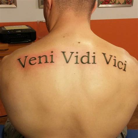 Amazing Veni Vidi Vici Tattoo Ideas That Will Blow Your Mind Outsons Men S Fashion Tips
