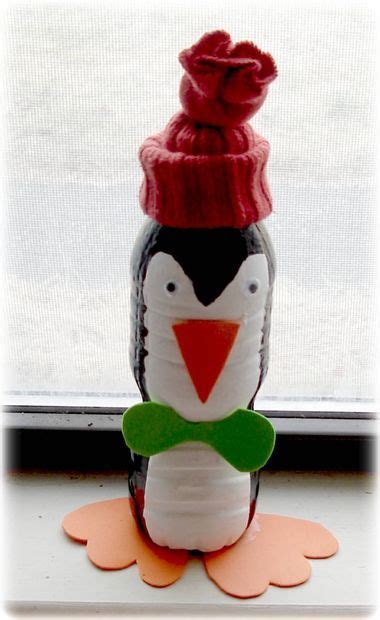 Make A Silly Penguin Water Bottle Crafts Bottle Crafts Winter Crafts