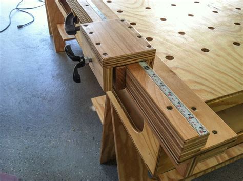 Don't forget that you could adjust the size of the diy. Detailed view of the Paulk Workbench #workbench #Paulk # ...