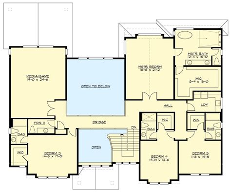 Five Bedroom Northwest House Plan With Two Masters 23651jd