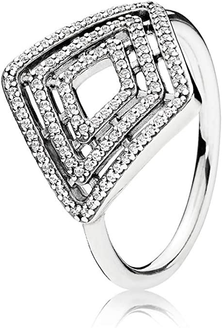 Pandora Women Silver Signet Ring 196210cz 54 Uk Jewellery