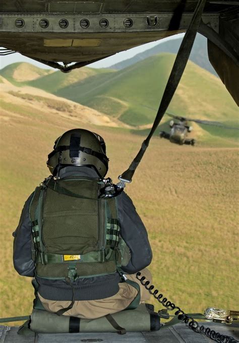 Door Gunner In A Ch 53 Flying From The Prt Kunduz To Camp Marmal Photo