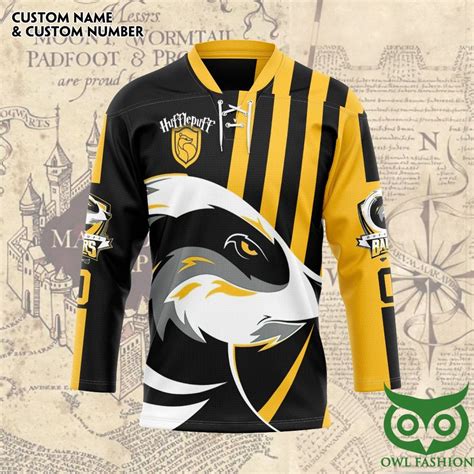 Harry Potter Hufflepuff Badgers Quidditch Team Custom Name Number