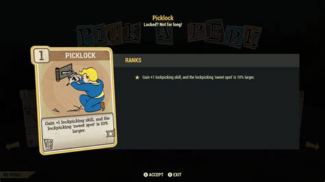 How Fallout 76s Perk Cards And Level Up Works Fallout Search