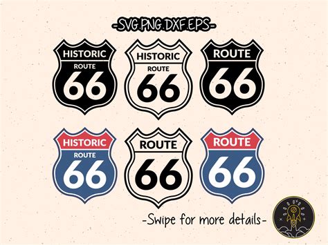 Route 66 Logo Sign Svg Silhouette Cameo Cricut Cut File Etsy Canada