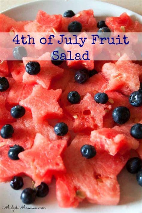Blueberries And Watermelon Stars Fruit Salad