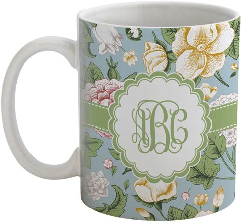 Vintage Floral Coffee Mug Personalized Youcustomizeit