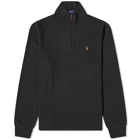 Polo Ralph Lauren Quarter Zip Fleece Polo Black End Ca