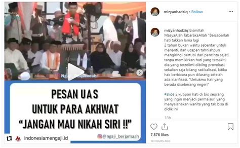 Ada 20 gudang lagu menikah uas terbaru, klik salah satu untuk download lagu mudah dan cepat. Eks Istri UAS Curhat, Tiba-tiba Unggah Video Ceramah soal ...