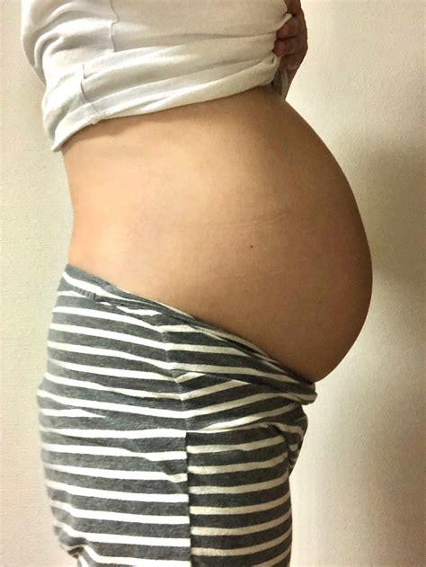 23週5日♡双子妊娠のお腹♡ 不妊治療で双子を出産しました♡