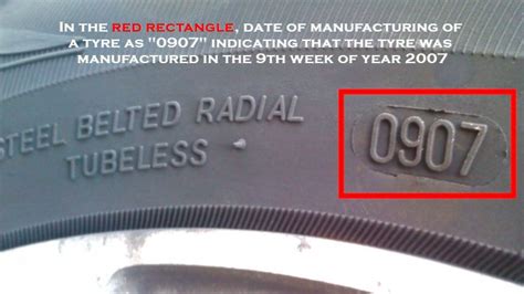 How To Check The Date Of Manufacturing Of A Tyre