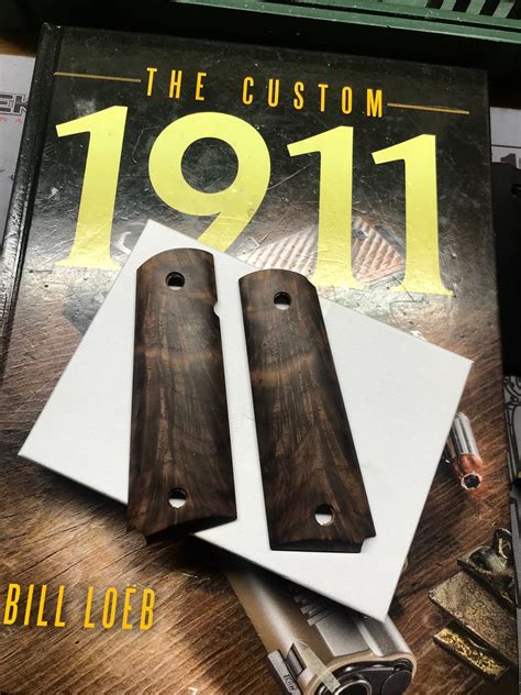 Sold Walnut Burl Grips 1911 Firearm Addicts