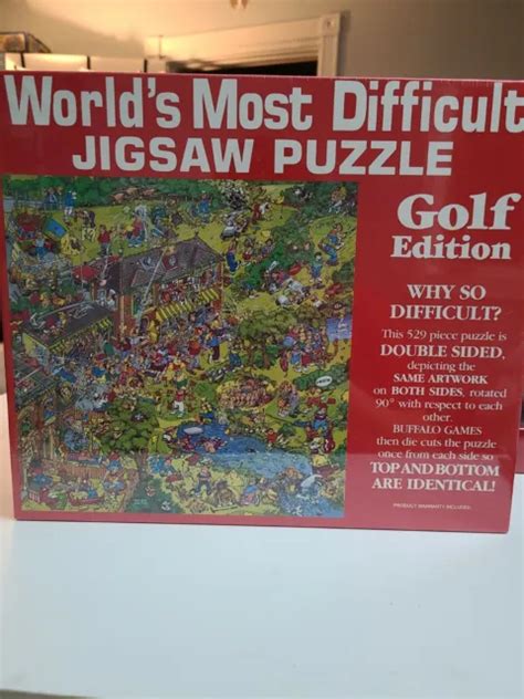 Vintage Worlds Most Difficult Jigsaw Puzzle Golf Edition New Sealed
