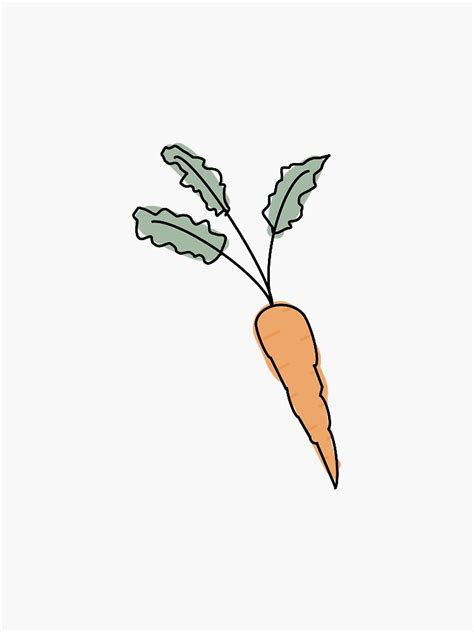 Carrot Sticker By Isanni Designs Redbubble