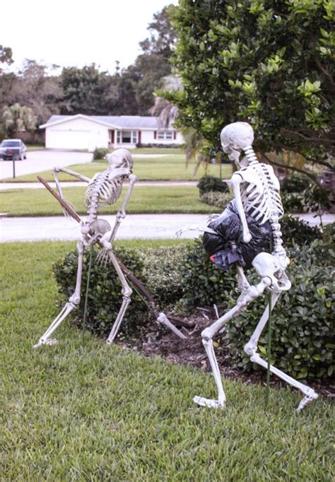 Skeletons Outdoor Halloween Decorations Decoration Love